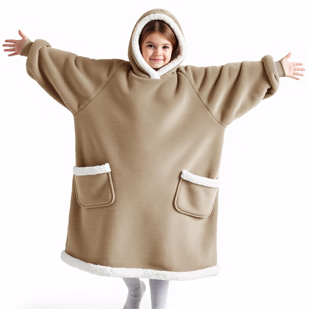 5065 Blanket Hoodie, Wearable Blanket for Adults & Kids as Gifts , Birthday